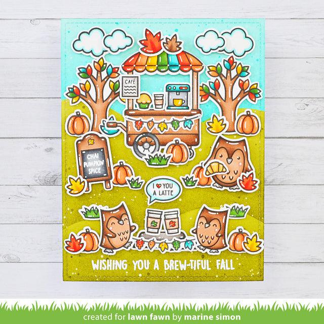 Lawn Fawn - Clear Stamps - Tiny Sentiments: Coffee-ScrapbookPal