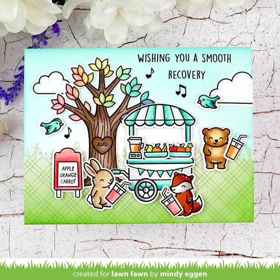 Lawn Fawn - Lawn Cuts - Treat Cart Add-On: Smoothies 'N Juice-ScrapbookPal