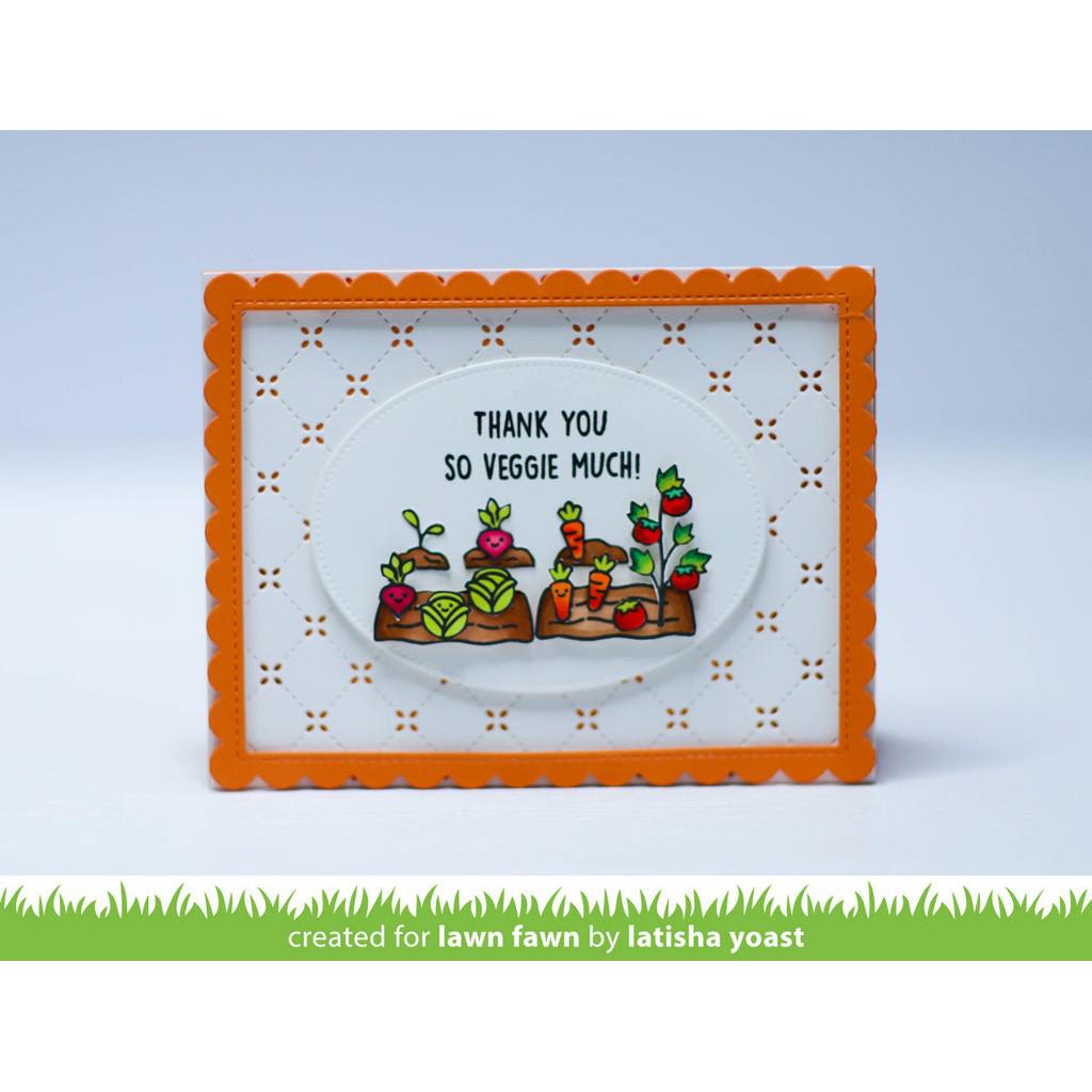 Lawn Fawn - Clear Stamps - Veggie Happy Add-On-ScrapbookPal