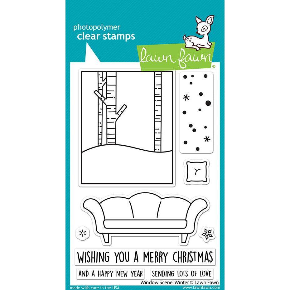 Lawn Fawn - Clear Stamps - Window Scene: Winter-ScrapbookPal