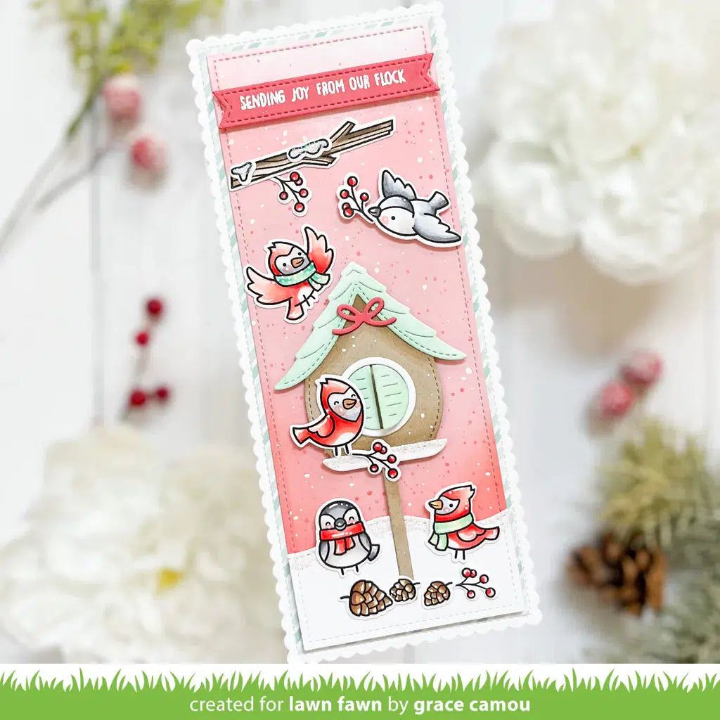 Lawn Fawn - Clear Stamps - Winter Birds-ScrapbookPal