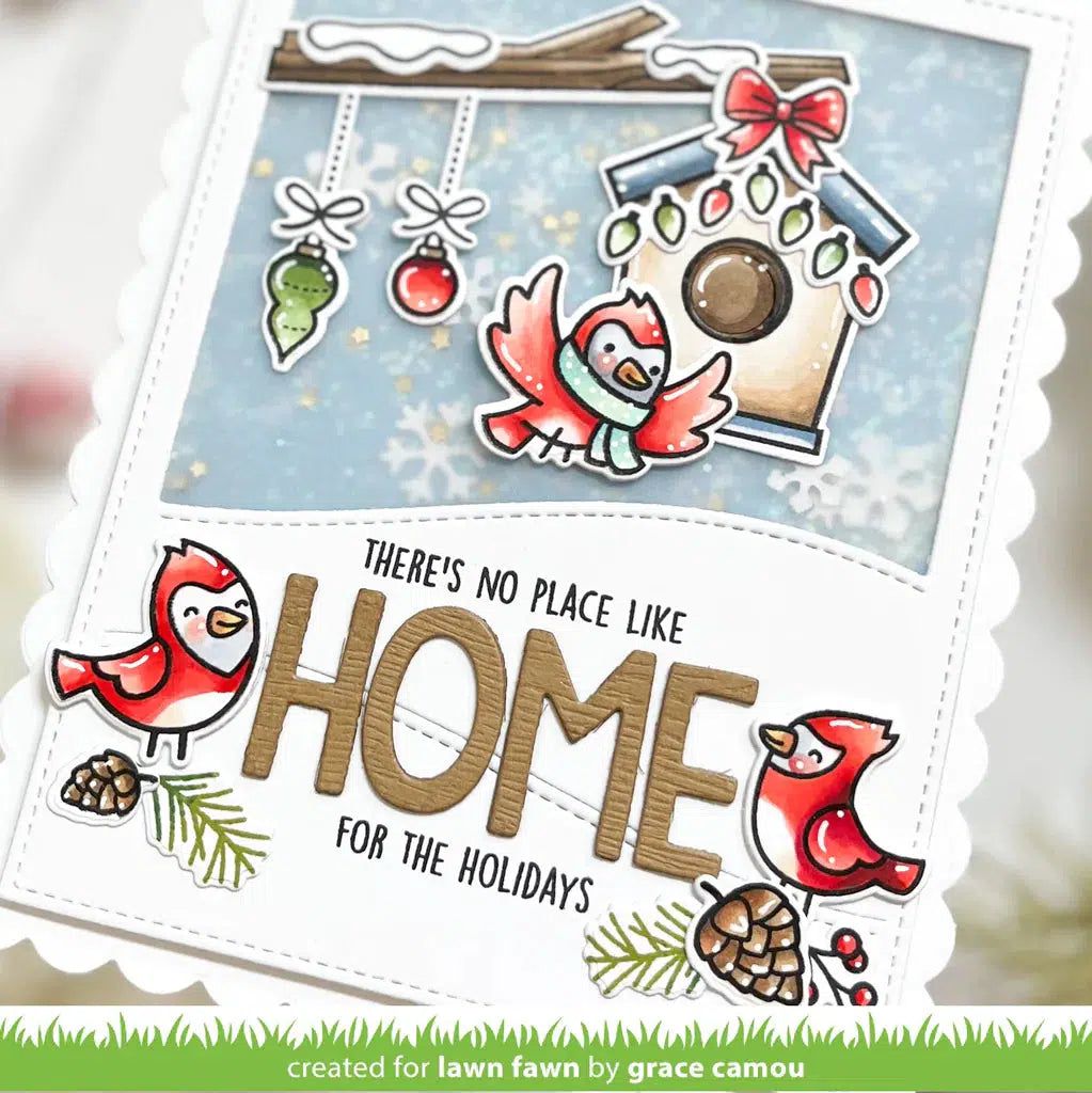 Lawn Fawn - Clear Stamps - Winter Birds Add-On-ScrapbookPal