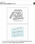 Lawn Fawn - Clear Stamps - Winter Wavy Sayings-ScrapbookPal