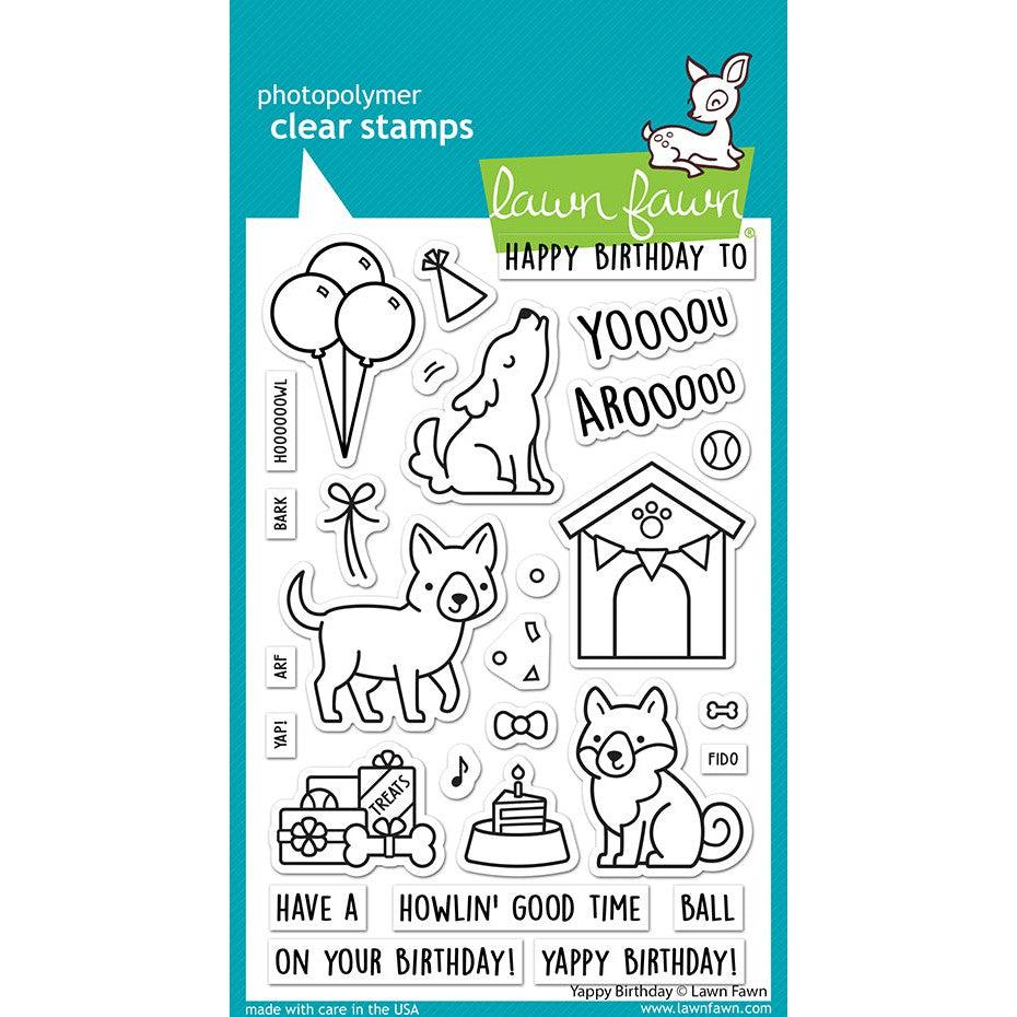 Lawn Fawn - Clear Stamps - Yappy Birthday-ScrapbookPal