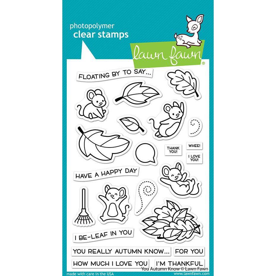 Lawn Fawn - Clear Stamps - You Autumn Know-ScrapbookPal