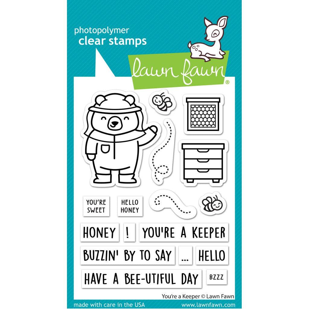 Lawn Fawn - Clear Stamps - You're A Keeper-ScrapbookPal