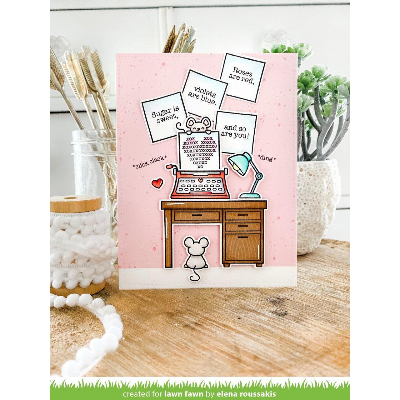 Lawn Fawn - Clear Stamps - You're Just My Type-ScrapbookPal