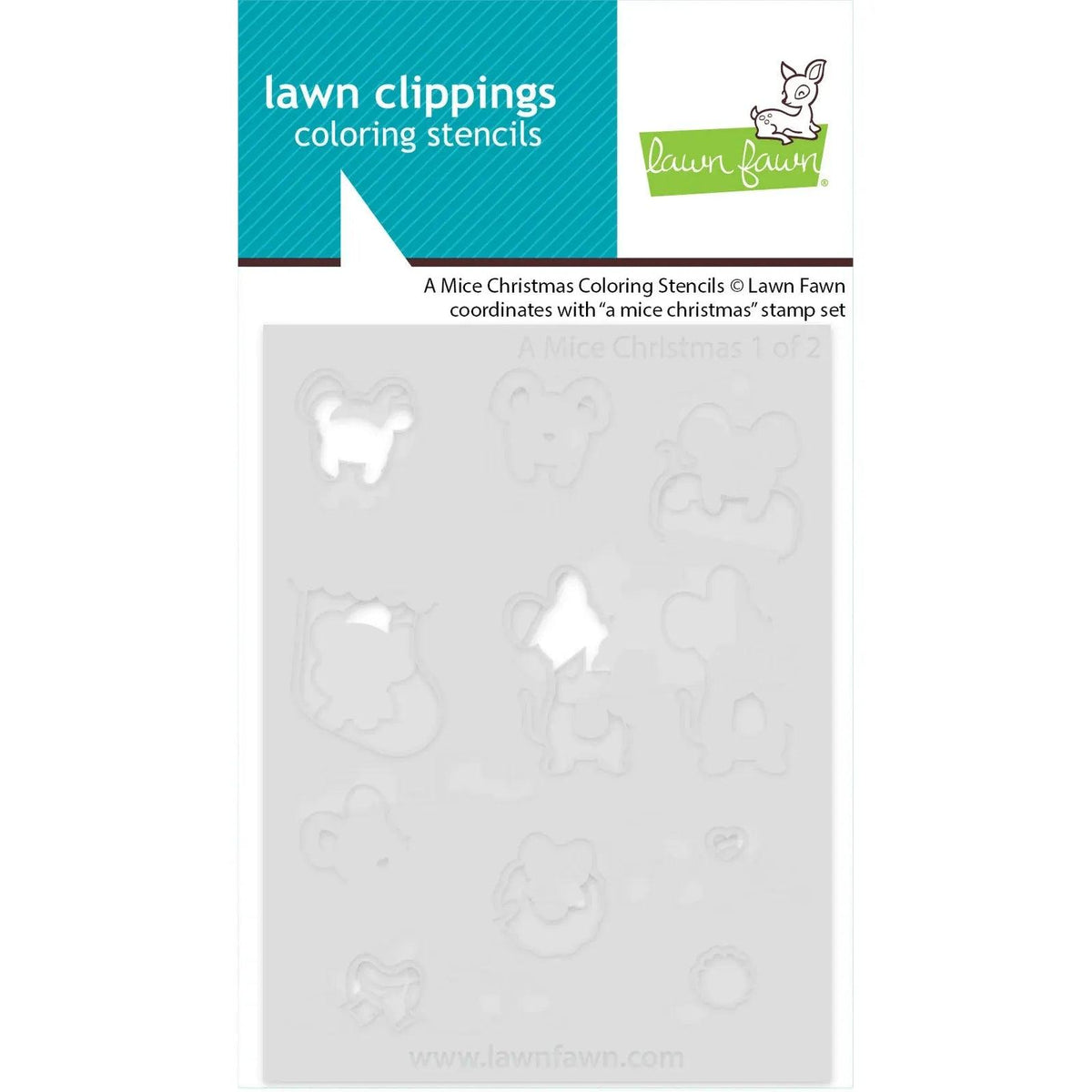 Lawn Fawn - Coloring Stencils - A Mice Christmas-ScrapbookPal