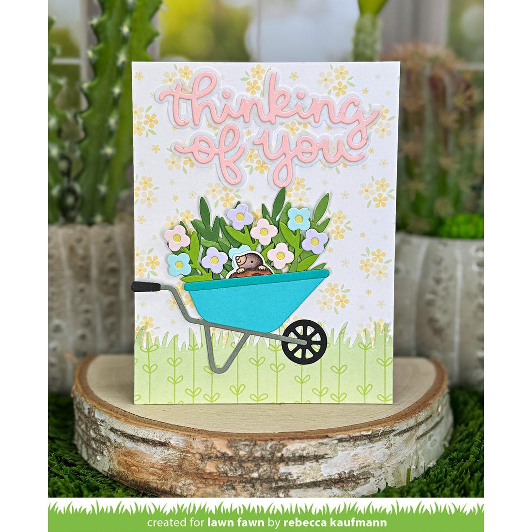 Lawn Fawn - Coloring Stencils - A Mole Lot of Flowers-ScrapbookPal