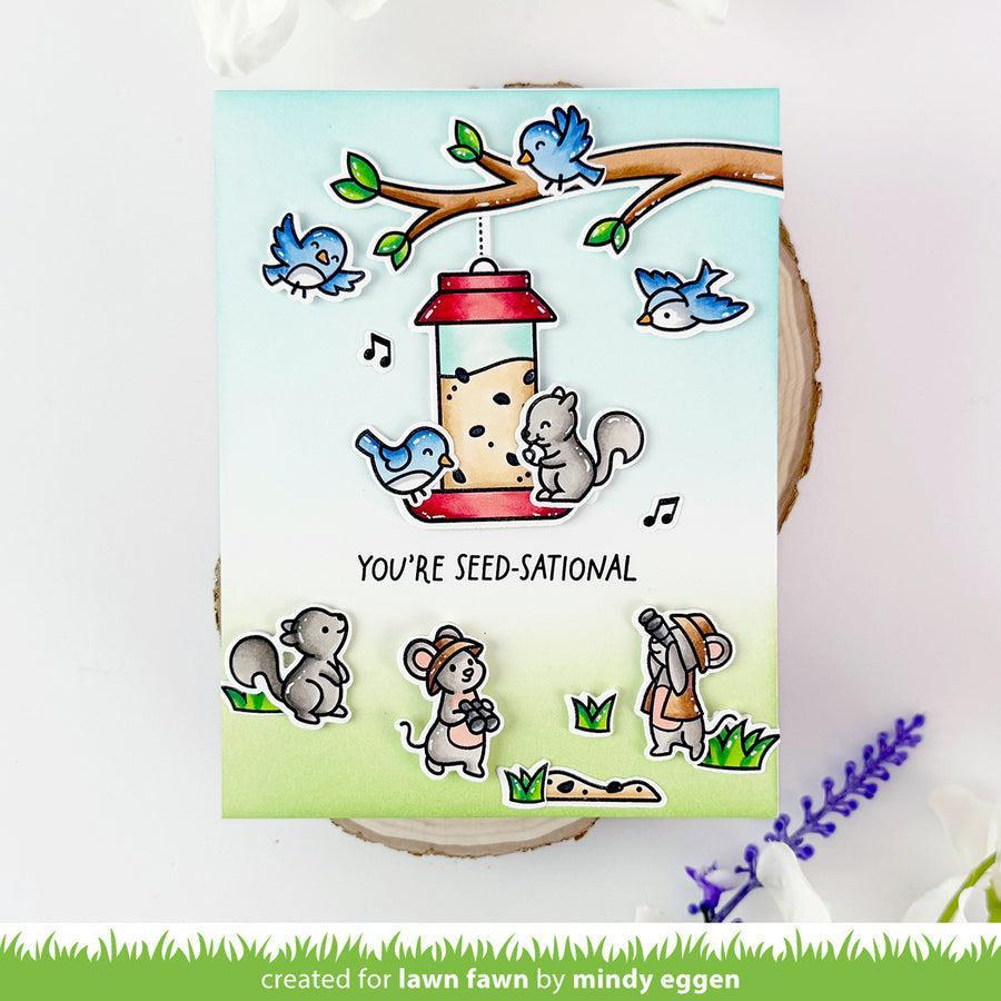 Lawn Fawn - Coloring Stencils - Backyard Bird Feeder-ScrapbookPal