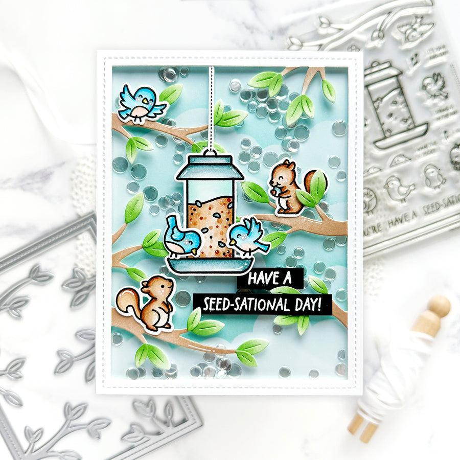 Lawn Fawn - Coloring Stencils - Backyard Bird Feeder-ScrapbookPal