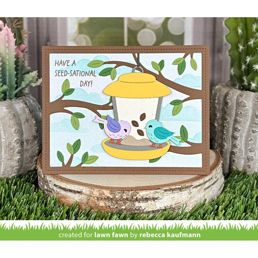 Lawn Fawn - Coloring Stencils - Backyard Bird Feeder-ScrapbookPal