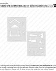 Lawn Fawn - Coloring Stencils - Backyard Bird Feeder Add-On-ScrapbookPal