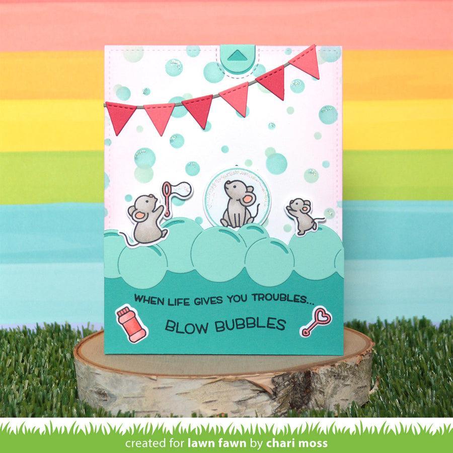 Lawn Fawn - Coloring Stencils - Bubbles Of Joy-ScrapbookPal