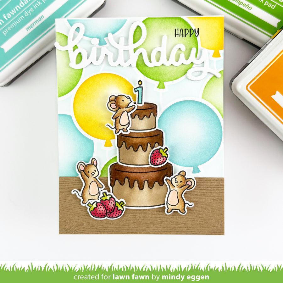 Lawn Fawn - Coloring Stencils - Cake It Easy-ScrapbookPal