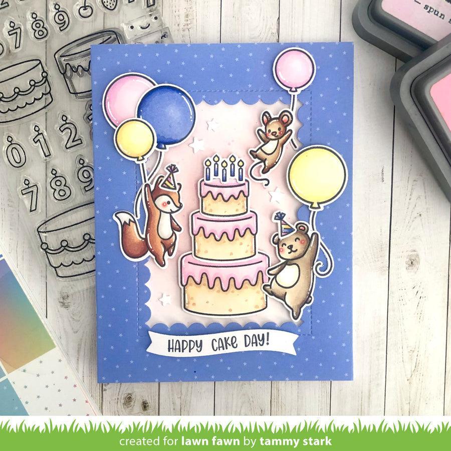 Lawn Fawn - Coloring Stencils - Cake It Easy-ScrapbookPal