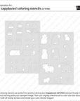 Lawn Fawn - Coloring Stencils - Capybaras!-ScrapbookPal