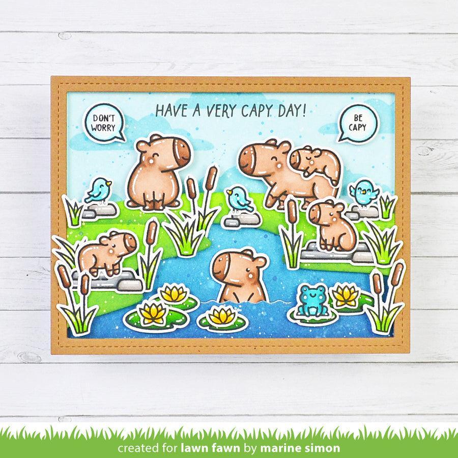 Lawn Fawn - Coloring Stencils - Capybaras! Add-On-ScrapbookPal