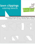 Lawn Fawn - Coloring Stencils - Cozy Dogs Christmas Add-On-ScrapbookPal