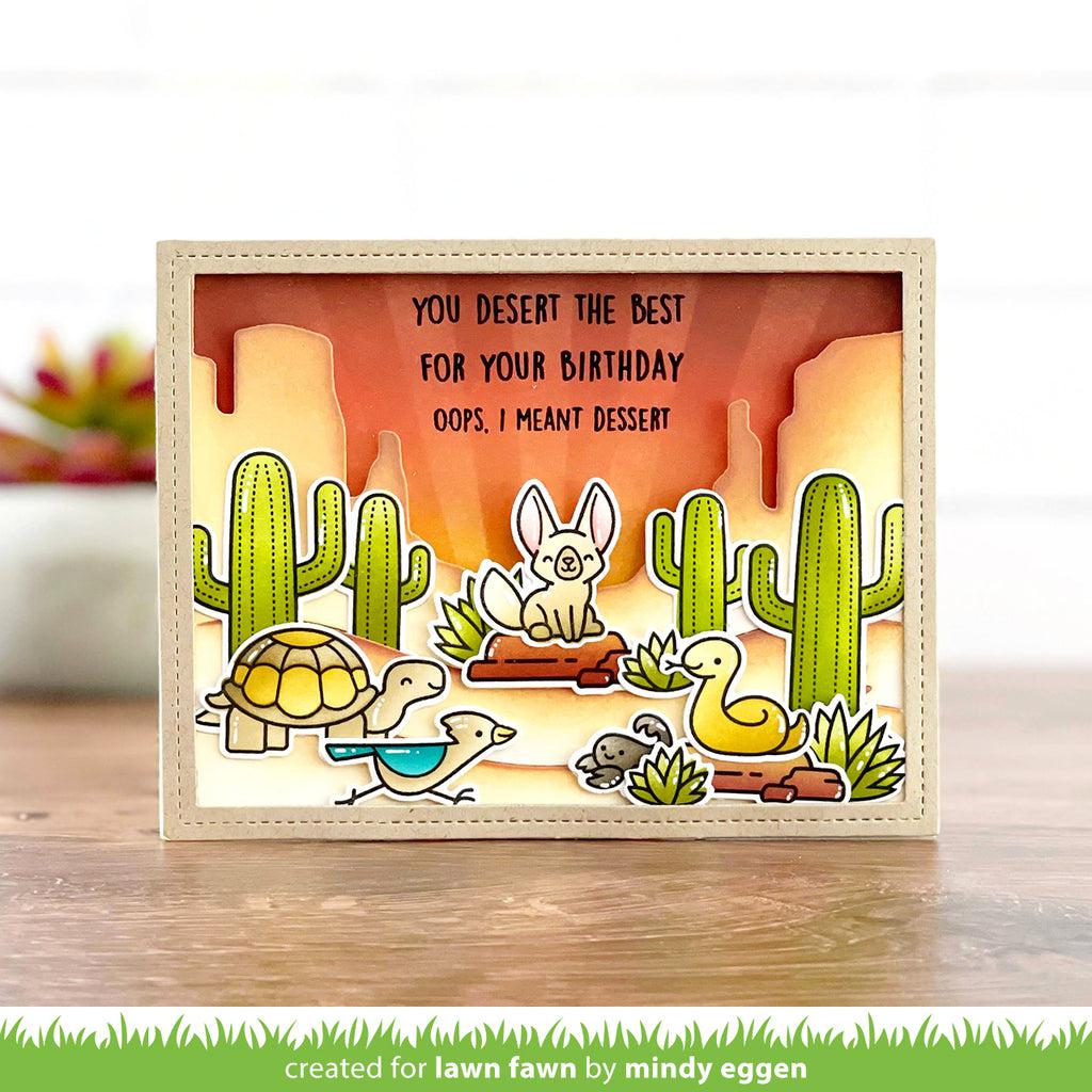 Lawn Fawn - Coloring Stencils - Critters in the Desert-ScrapbookPal