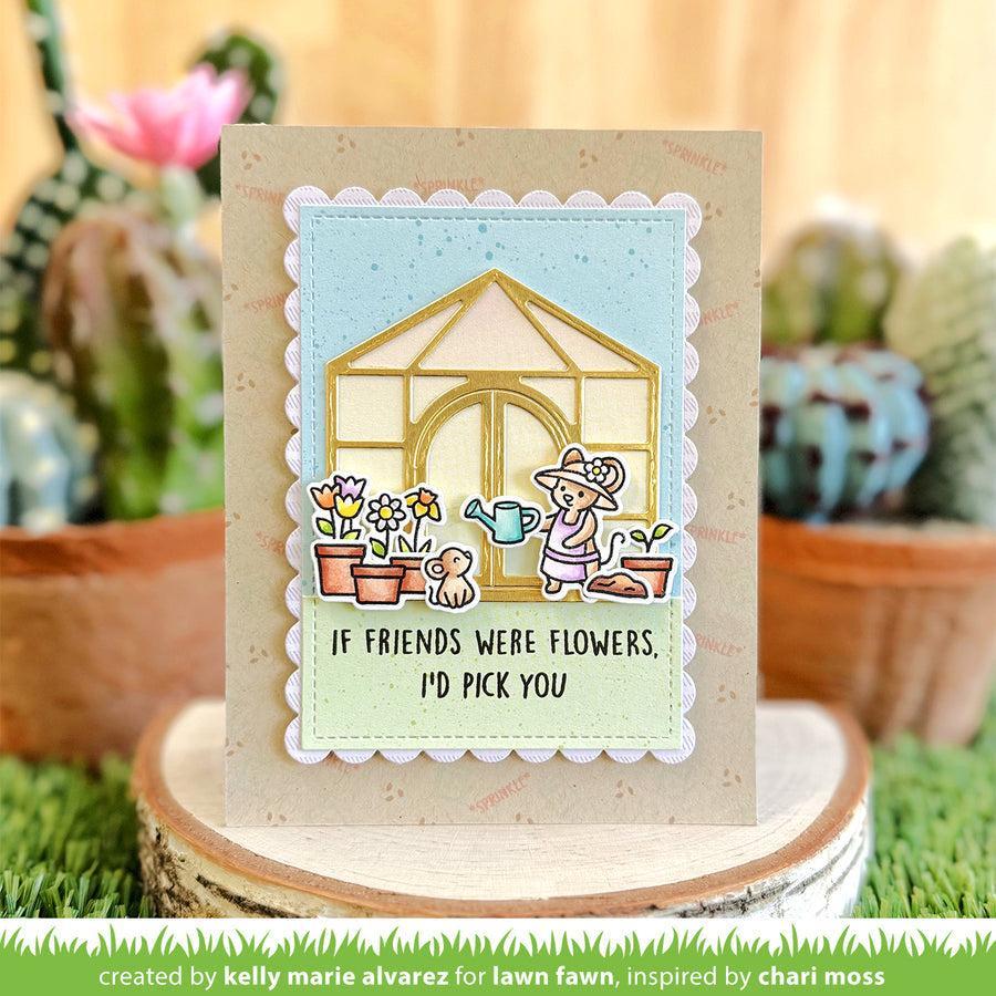 Lawn Fawn - Clear Stamps - Garden Mouse-ScrapbookPal