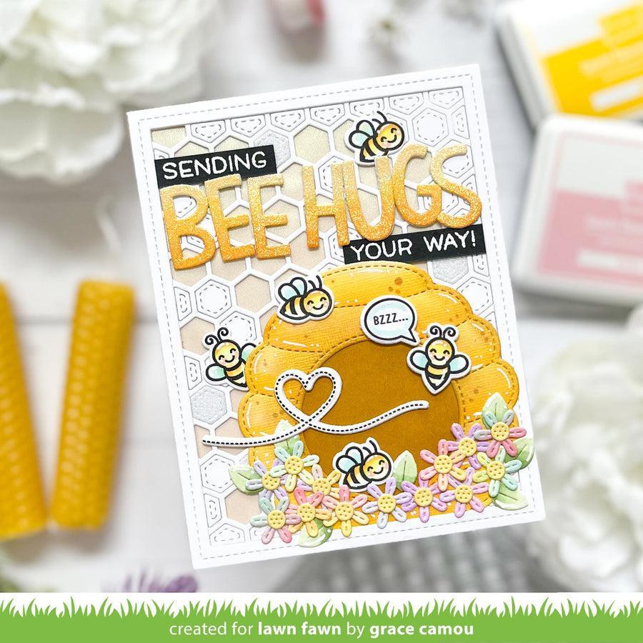 Lawn Fawn - Coloring Stencils - Hive Five-ScrapbookPal