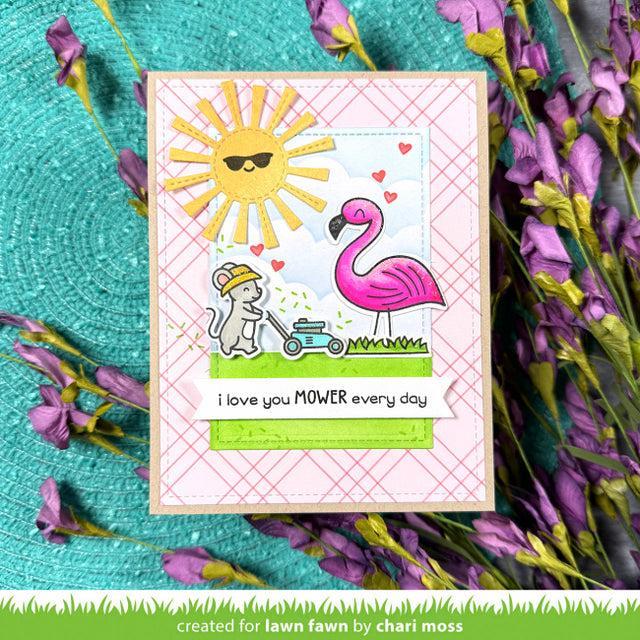 Lawn Fawn - Clear Stamps - I Love You Mower-ScrapbookPal