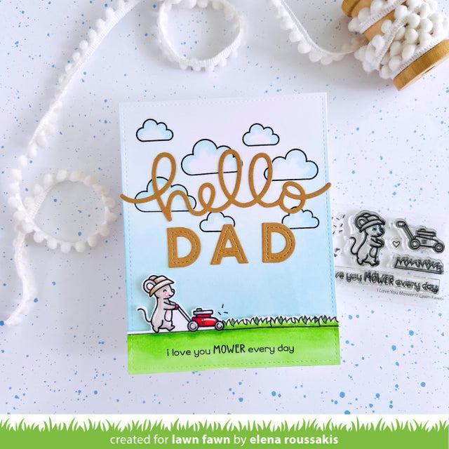 Lawn Fawn - Clear Stamps - I Love You Mower-ScrapbookPal