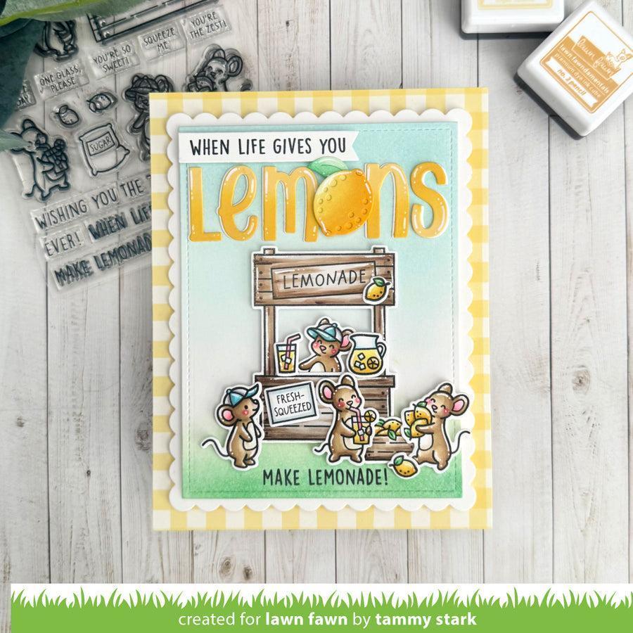 Lawn Fawn - Coloring Stencils - Make Lemonade!-ScrapbookPal