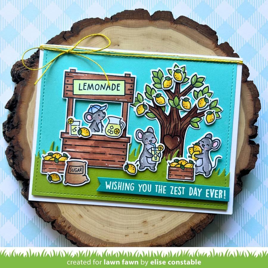 Lawn Fawn - Coloring Stencils - Make Lemonade!-ScrapbookPal
