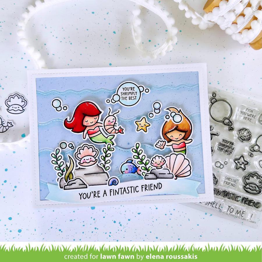 Lawn Fawn - Clear Stamps - Shello, Friend-ScrapbookPal