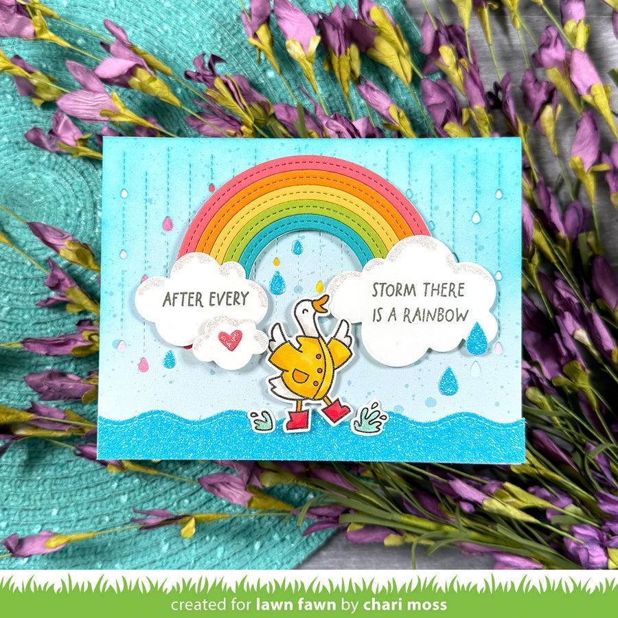 Lawn Fawn - Clear Stamps - Silly Goose, Rain Or Shine!-ScrapbookPal