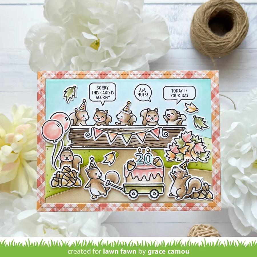 Lawn Fawn - Coloring Stencils - Simply Celebrate Squirrels-ScrapbookPal
