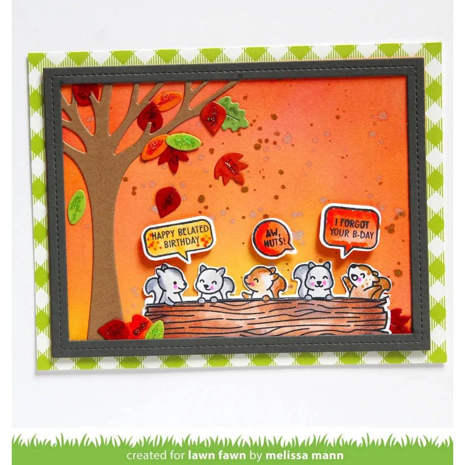 Lawn Fawn - Coloring Stencils - Simply Celebrate Squirrels-ScrapbookPal