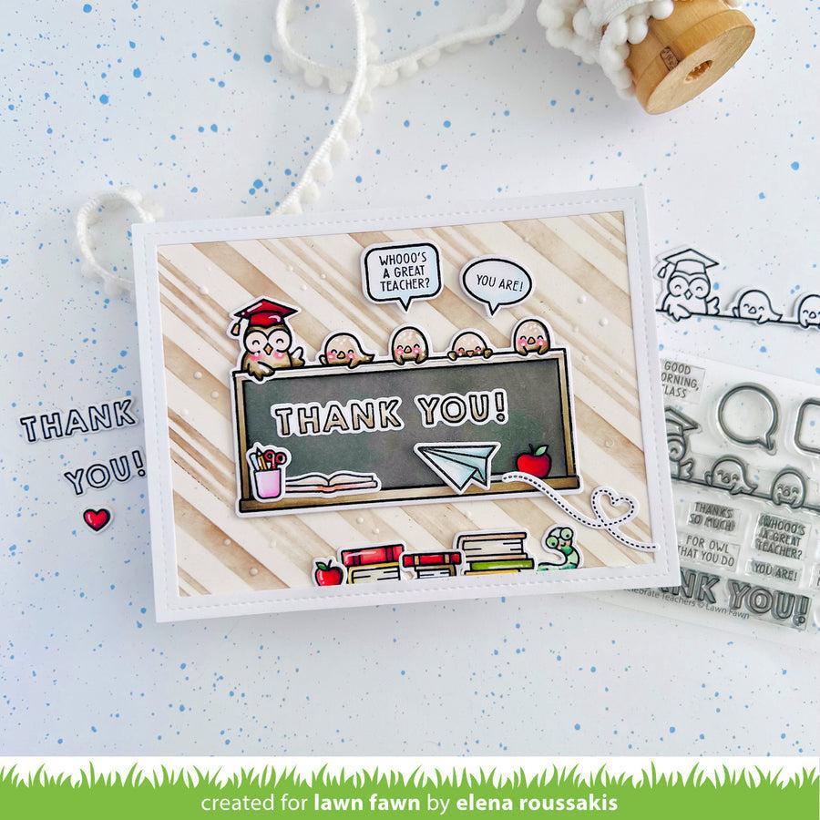 Lawn Fawn - Lawn Cuts - Simply Celebrate Teachers-ScrapbookPal