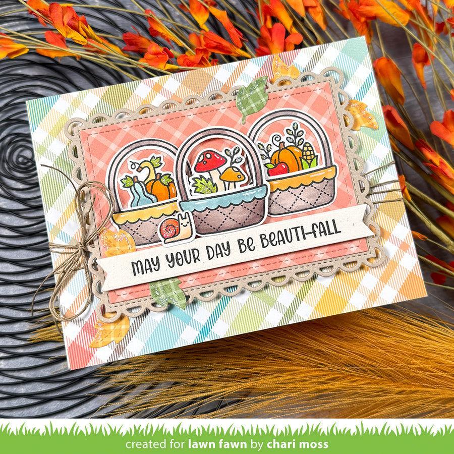 Lawn Fawn - Lawn Cuts - Spring Basket Add-on: Fall-ScrapbookPal