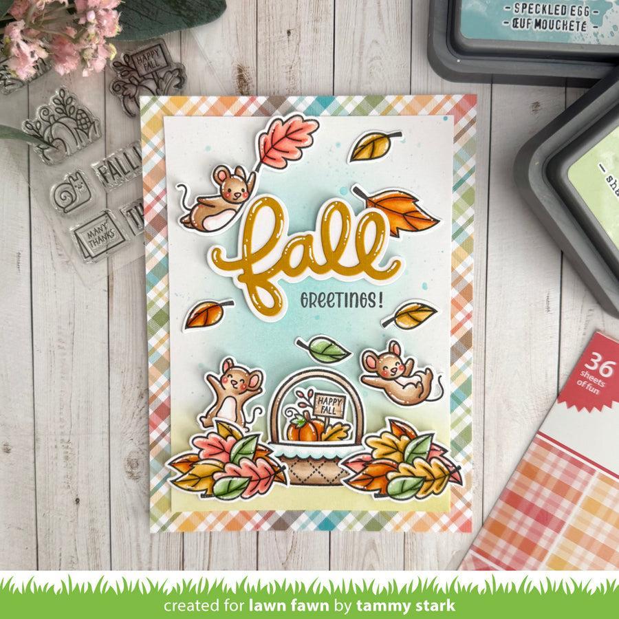 Lawn Fawn - Lawn Cuts - Spring Basket Add-on: Fall-ScrapbookPal