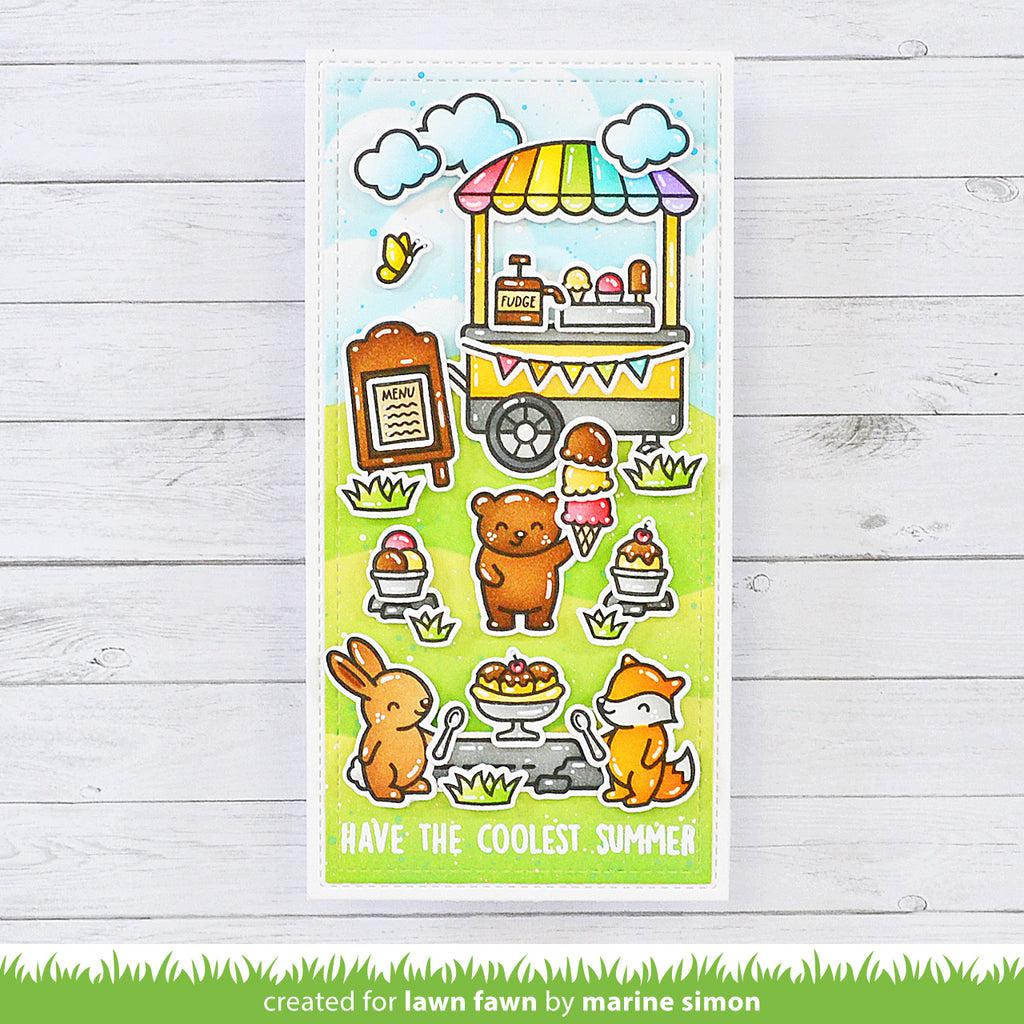 Lawn Fawn - Coloring Stencils - Treat Cart-ScrapbookPal