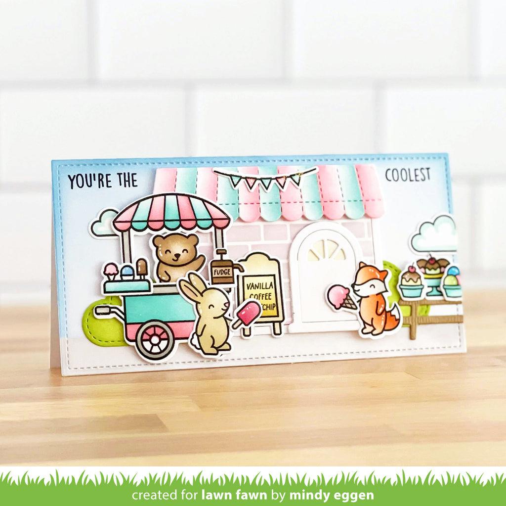 Lawn Fawn - Coloring Stencils - Treat Cart-ScrapbookPal