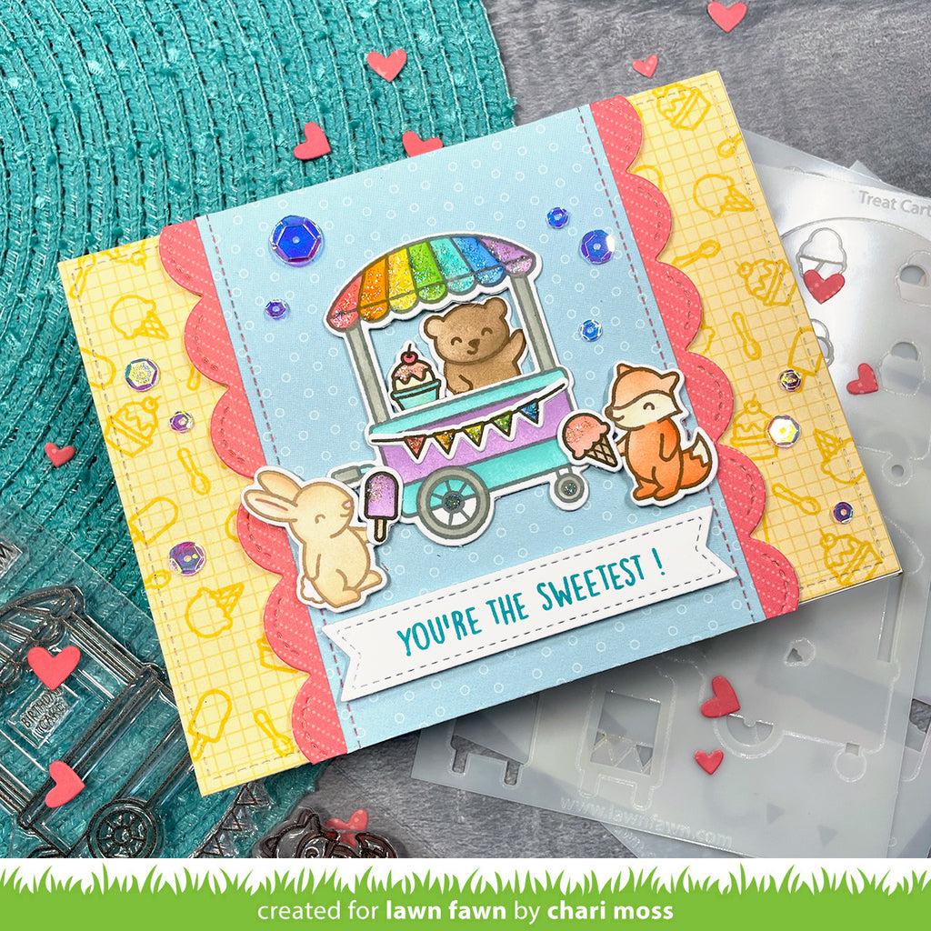 Lawn Fawn - Coloring Stencils - Treat Cart-ScrapbookPal