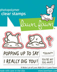 Lawn Fawn - Lawn Cuts - A Mole Lot of Love Add-On-ScrapbookPal