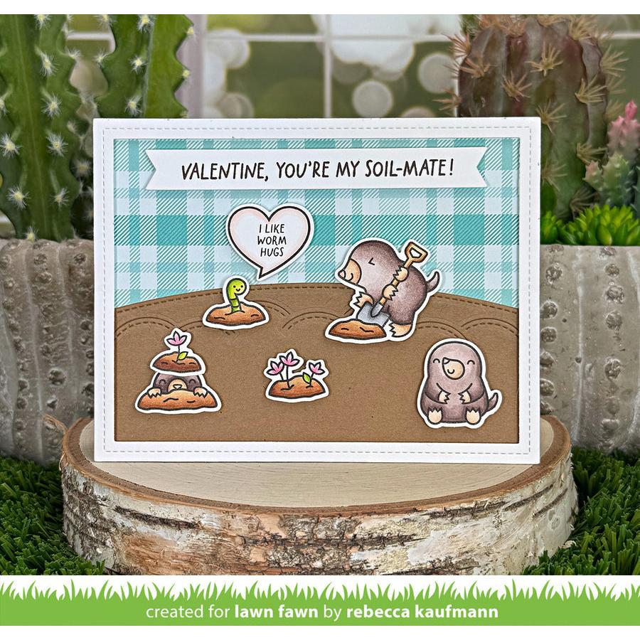 Lawn Fawn - Clear Stamps - A Mole Lot of Love-ScrapbookPal