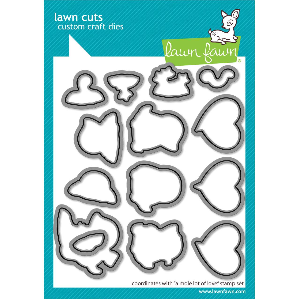 Lawn Fawn - Lawn Cuts - A Mole Lot of Love-ScrapbookPal