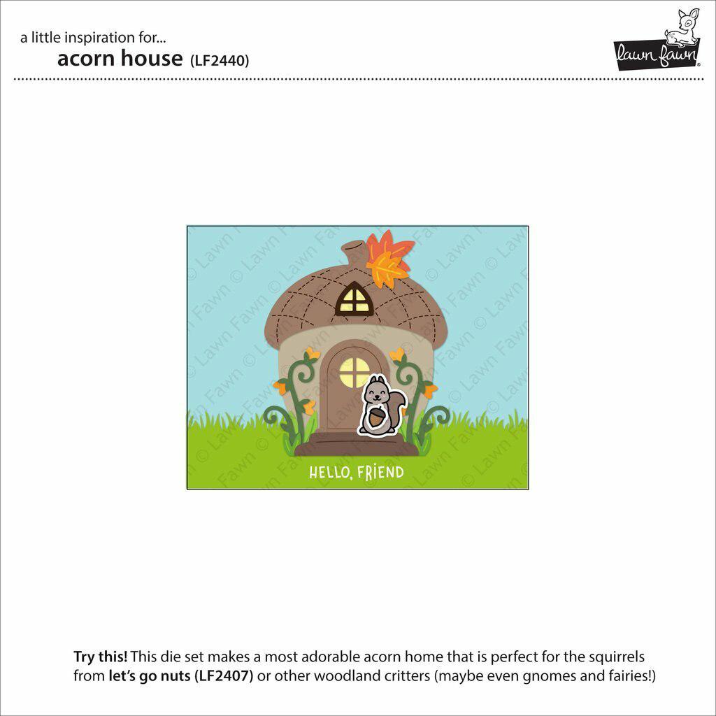 Lawn Fawn - Lawn Cuts - Acorn House - Scratch & Dent-ScrapbookPal