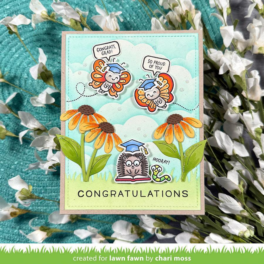 Lawn Fawn - Coloring Stencils - All The Grad Caps-ScrapbookPal