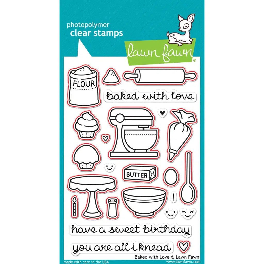 Lawn Fawn - Lawn Cuts - Baked with Love - Scratch & Dent-ScrapbookPal