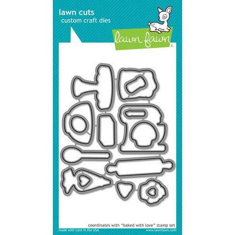 Lawn Fawn - Lawn Cuts - Baked with Love - Scratch & Dent-ScrapbookPal