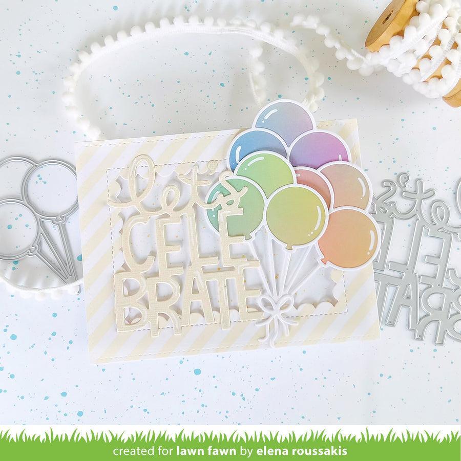 Lawn Fawn - Lawn Cuts - Balloon Bunch-ScrapbookPal