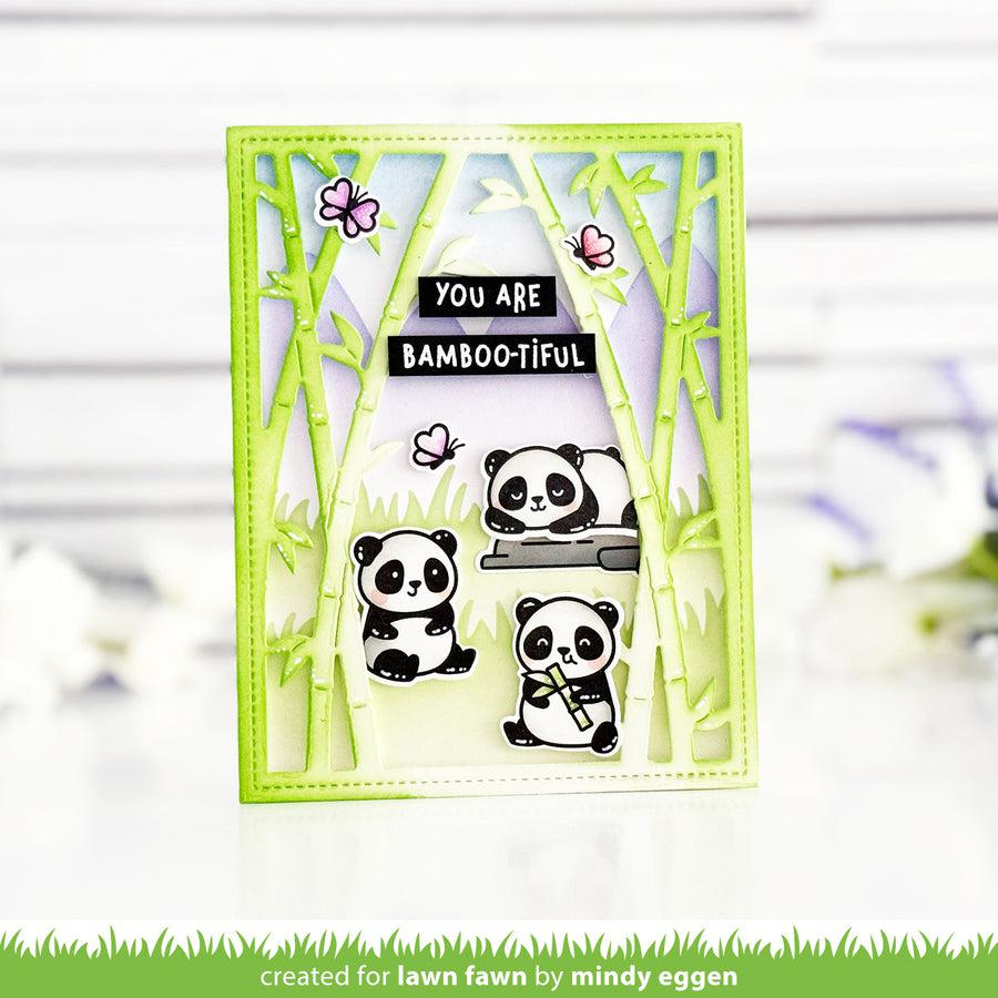 Lawn Fawn - Lawn Cuts - Bamboo Forest Backdrop: Portrait-ScrapbookPal