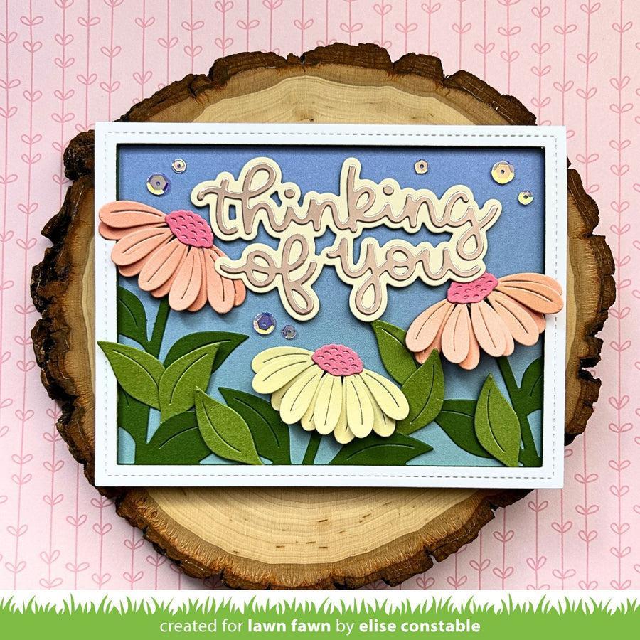 Lawn Fawn - Lawn Cuts - Big Blossom Backdrop: Landscape-ScrapbookPal